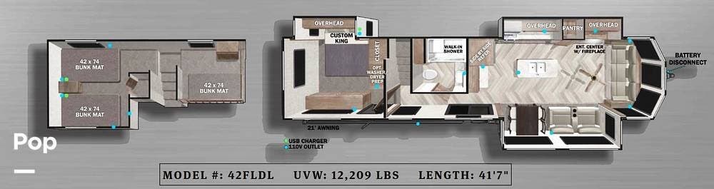 Used 2022 Forest River Wildwood Grand Lodge 42FLDL available in Burnsville, North Carolina