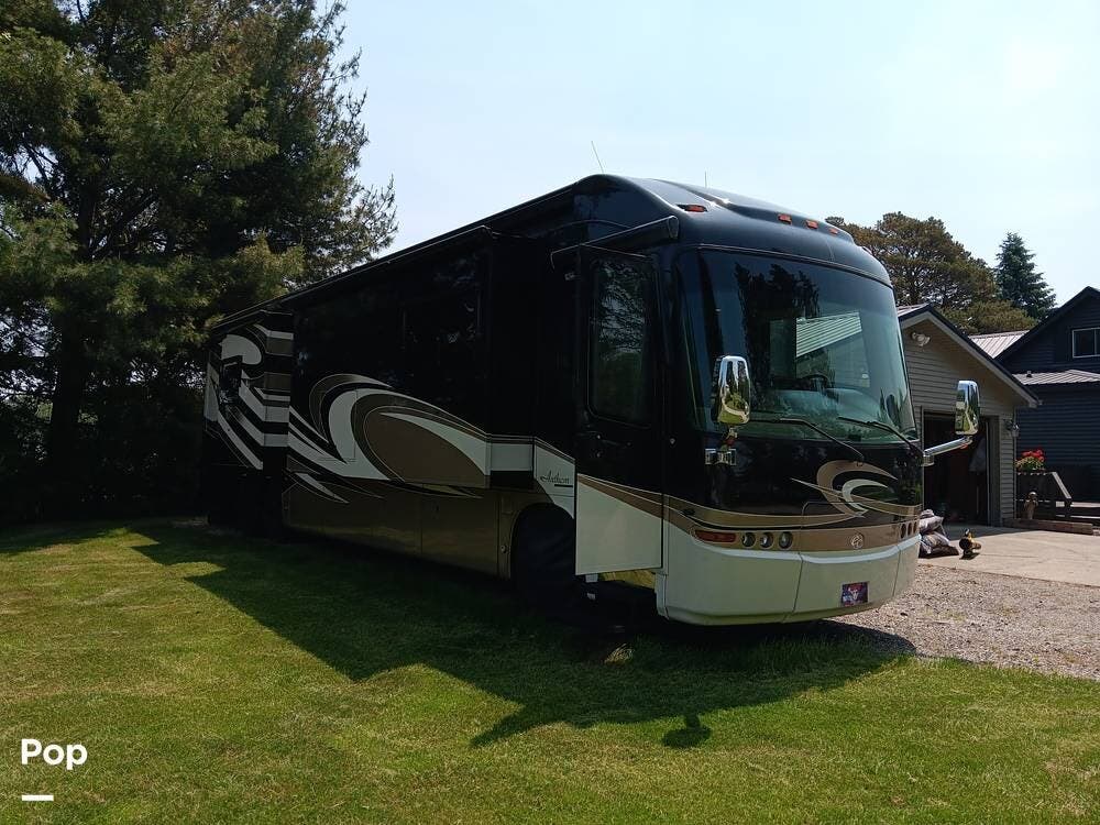 Call now about this 2013 Entegra Coach Anthem 42RBQ! 2013 Entegra Coach Anthem 42RBQ - Used Diesel Pusher For Sale by Pop RVs in Saginaw, Michigan features Generator, Awning, Air Conditioning, Slideout, Leveling Jacks