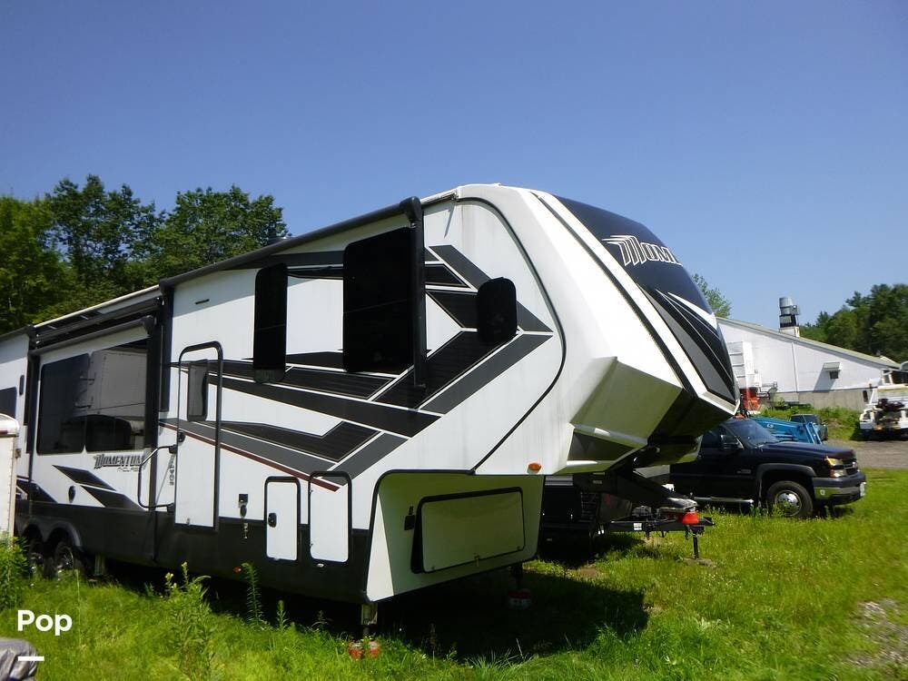 Contact us now about this 2022 Grand Design Momentum 395MS-R! 2022 Momentum 395MS-R by Grand Design from Pop RVs in Merrimack, New Hampshire