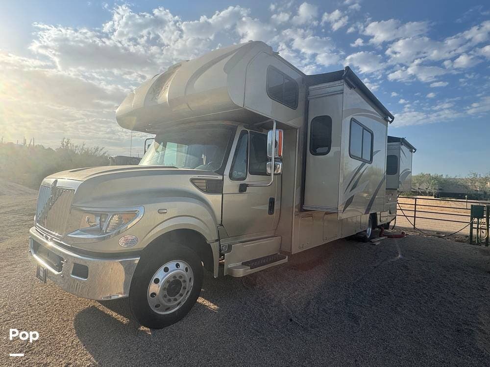 Call now about this 2017 Nexus Phantom 33SC! 2017 Nexus Phantom 33SC - Used Super C For Sale by Pop RVs in Cave Creek, Arizona features Awning, Slideout, Air Conditioning, Generator, Leveling Jacks