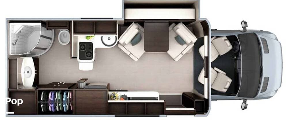 Call now about this 2016 Leisure Travel Unity U24MB! 2016 Leisure Travel Unity U24MB - Used Class C For Sale by Pop RVs in Greenville, South Carolina features Generator, Awning, Air Conditioning, Slideout