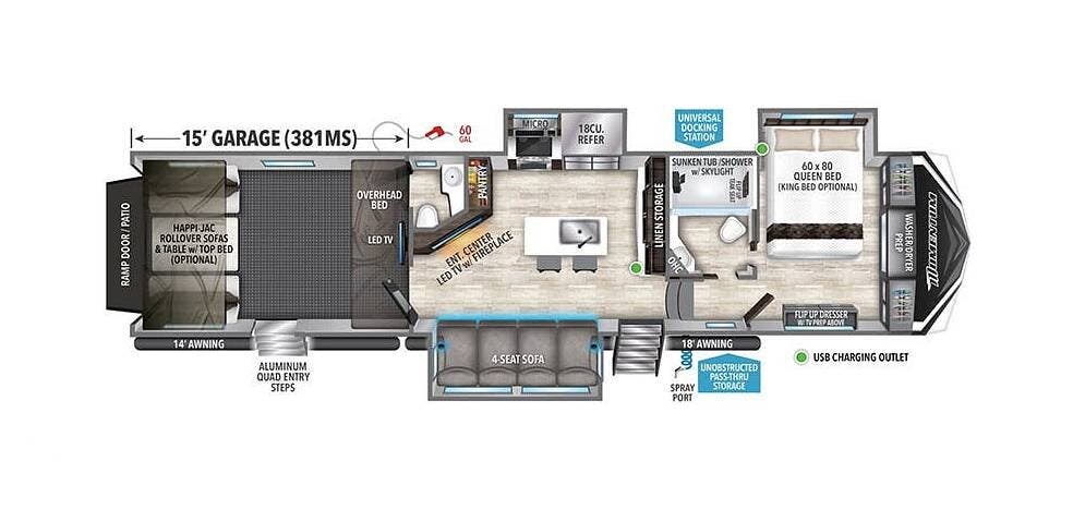 Call now about this 2023 Grand Design Momentum 381MS-R! 2023 Grand Design Momentum 381MS-R - Used Toy Hauler For Sale by Pop RVs in Plaistow, New Hampshire features Awning, Air Conditioning, Slideout, Leveling Jacks, Generator