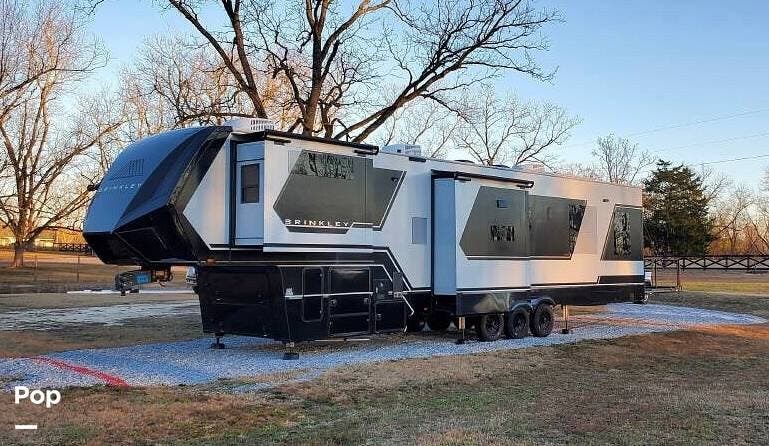 Call now about this 2024 Miscellaneous Brinkley G 4000! 2024 Miscellaneous Brinkley G 4000 - Used Toy Hauler For Sale by Pop RVs in Milner, Georgia features Awning, Slideout, Generator, Air Conditioning, Leveling Jacks