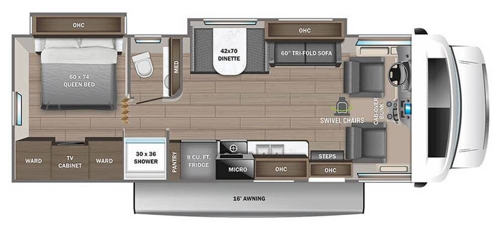 Call now about this 2023 Jayco Greyhawk 29MV! 2023 Jayco Greyhawk 29MV - Used Class C For Sale by Pop RVs in Wade, North Carolina features Leveling Jacks, Awning, Air Conditioning, Slideout, Generator