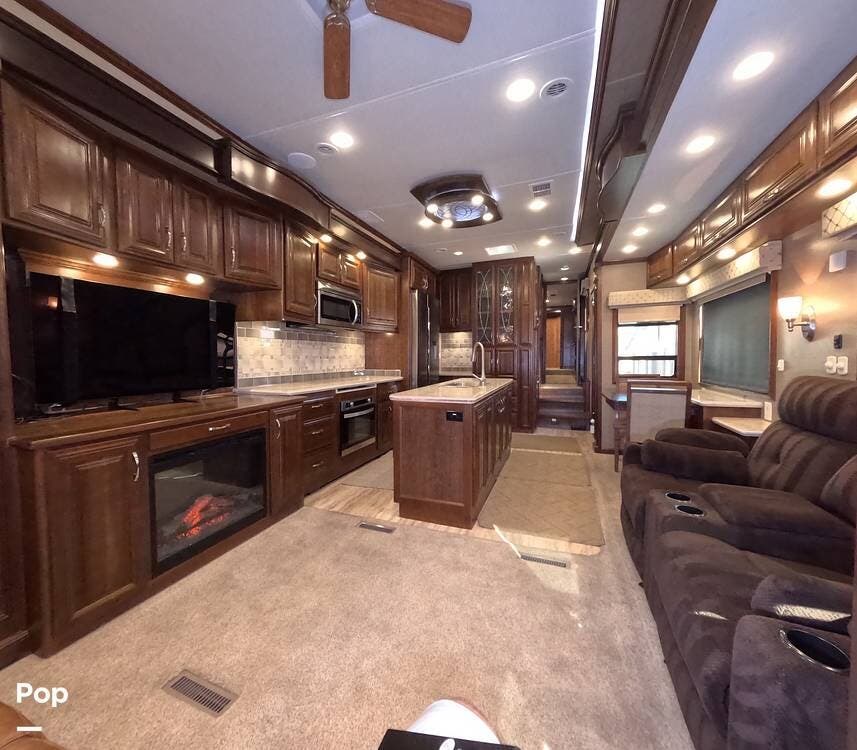 Call now about this 2017 DRV Mobile Suites 38RSSA! 2017 DRV Mobile Suites 38RSSA - Used Fifth Wheel For Sale by Pop RVs in Acton, California features Leveling Jacks, Slideout, Air Conditioning, Awning, Generator