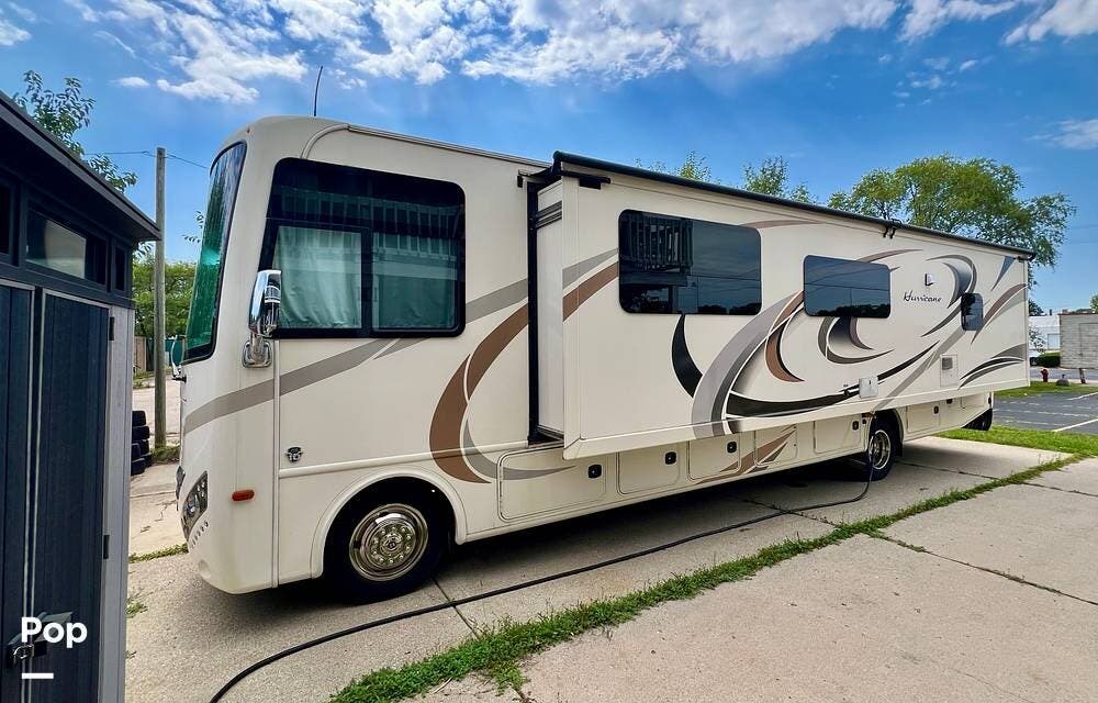 Contact us now about this 2017 Thor Motor Coach Hurricane 34F! 2017 Hurricane 34F by Thor Motor Coach from Pop RVs in Huntley, Illinois