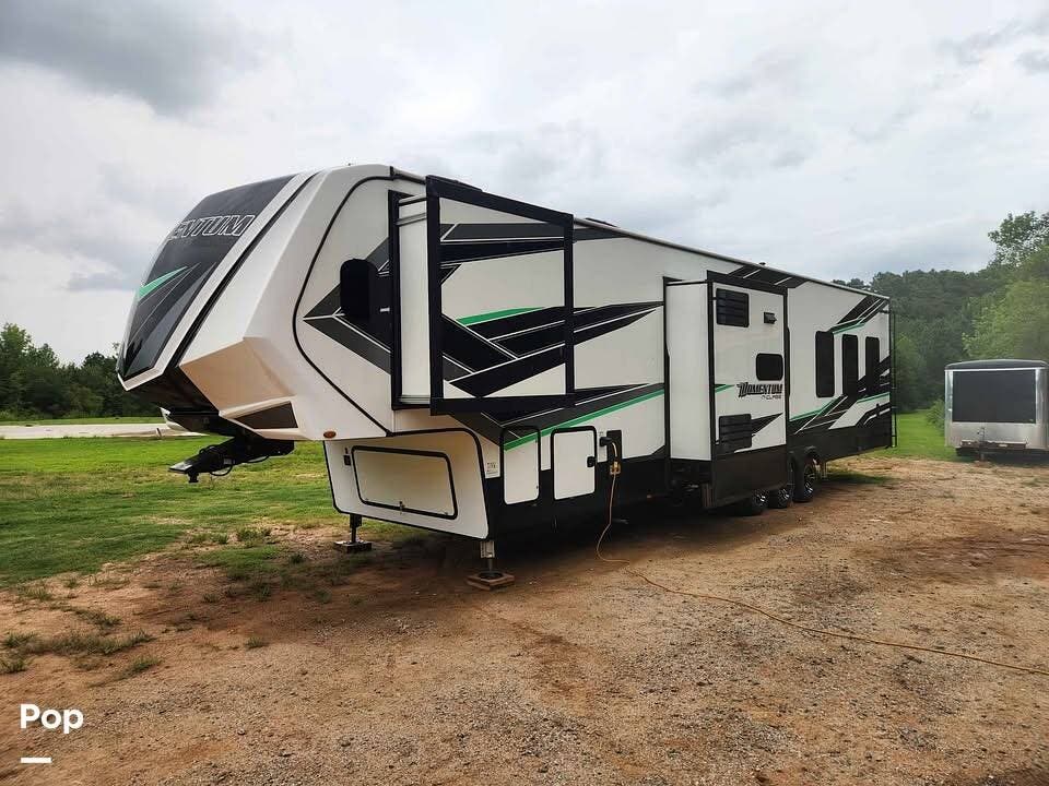 Contact us now about this 2021 Grand Design Momentum 398M! 2021 Momentum 398M by Grand Design from Pop RVs in Blacksburg, South Carolina