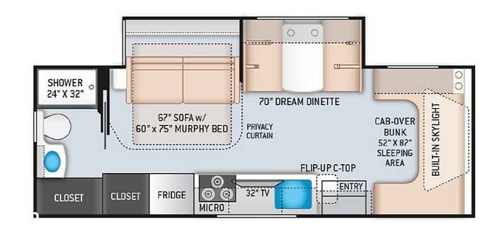 Contact us now about this 2022 Thor Motor Coach Quantum MB24! 2022 Quantum MB24 by Thor Motor Coach from Pop RVs in Orlando, Florida