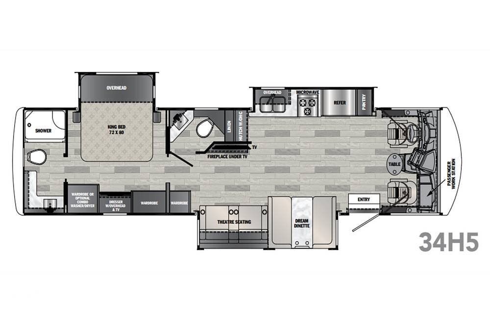 Contact us now about this 2021 Georgetown GT5 34H5! 2021 GT5 34H5 by Georgetown from Pop RVs in Adrian, Michigan