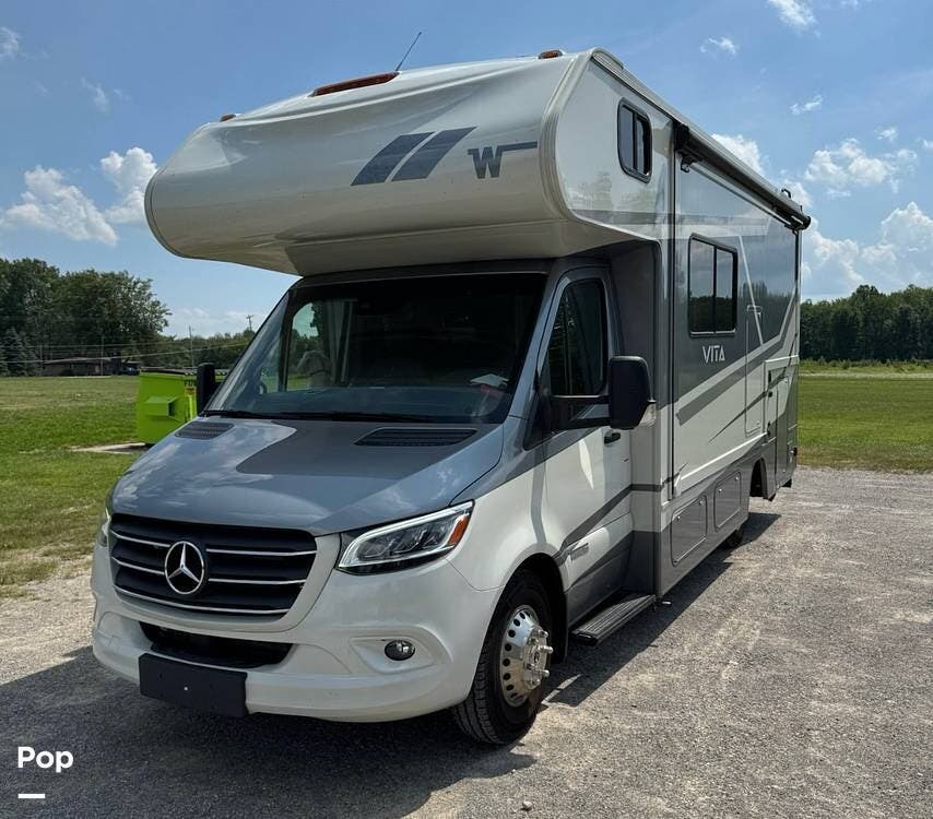 Call now about this 2025 Winnebago Vita 24P! 2025 Winnebago Vita 24P - Used Class C For Sale by Pop RVs in Summerfield, Florida features Awning, Air Conditioning, Slideout, Generator