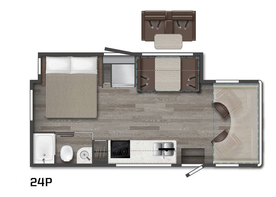Contact us now about this 2025 Winnebago Vita 24P! 2025 Vita 24P by Winnebago from Pop RVs in Summerfield, Florida