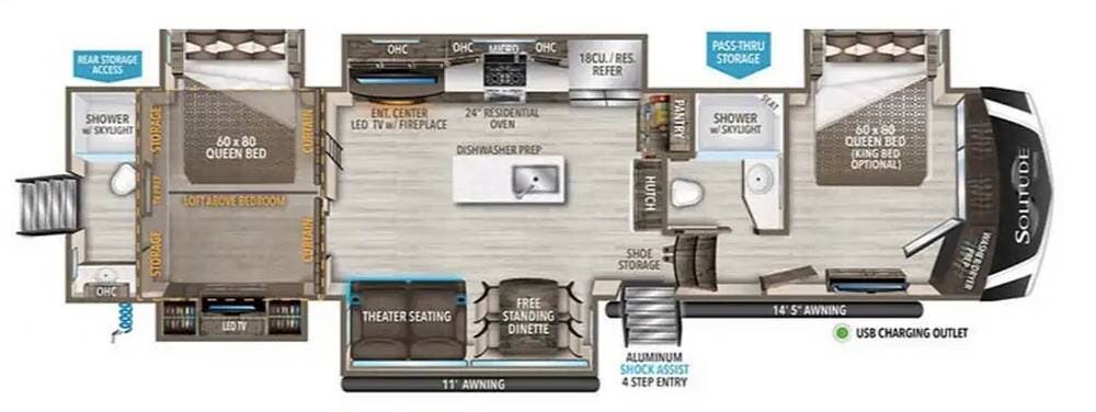 Contact us now about this 2023 Grand Design Solitude 391DL-R! 2023 Solitude 391DL-R by Grand Design from Pop RVs in Blue Bell, Pennsylvania