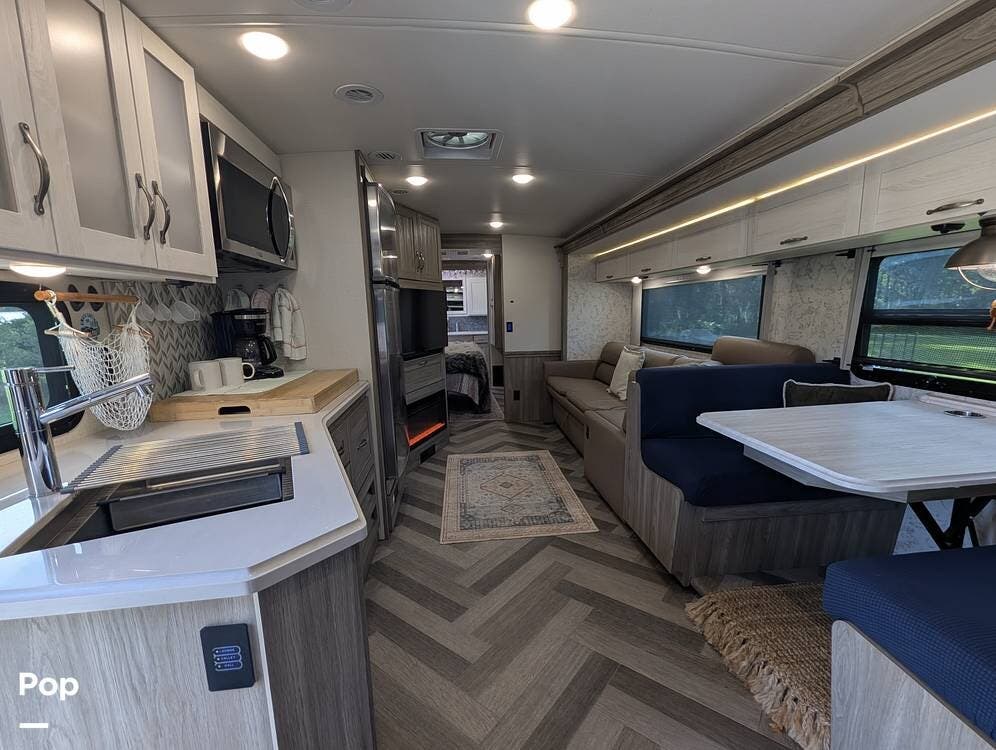 Contact us now about this 2023 Winnebago Adventurer 35F 30th Anniversary Edition! 2023 Adventurer 35F 30th Anniversary Edition by Winnebago from Pop RVs in Lithia, Florida
