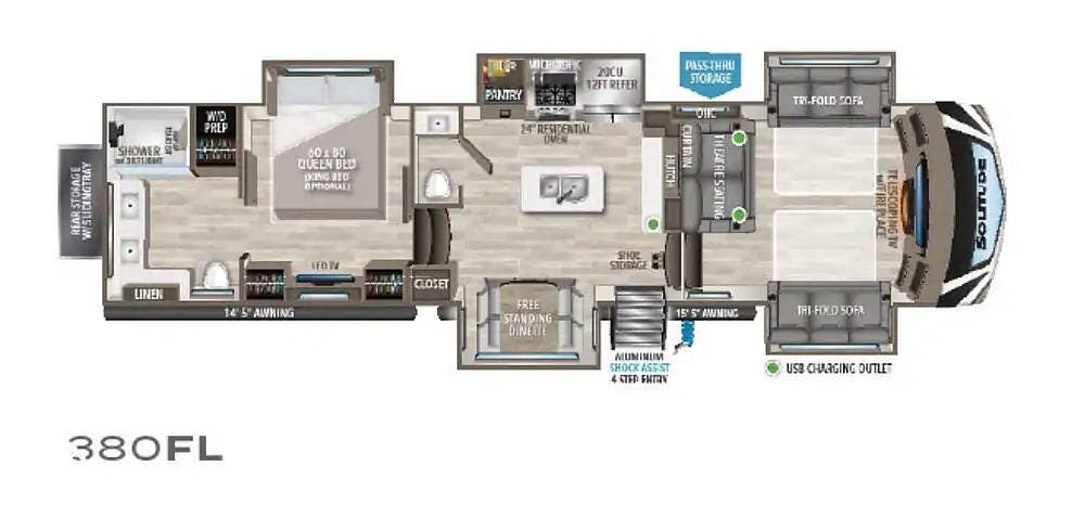 Used 2022 Grand Design Solitude 380FL-R available in Saint Cloud, Florida