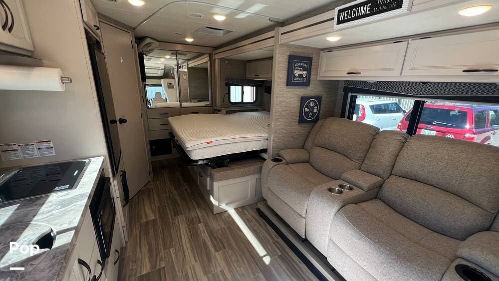 Call now about this 2021 Thor Motor Coach Compass 23TW AWD! 2021 Thor Motor Coach Compass 23TW AWD - Used Class C For Sale by Pop RVs in Magnolia, Texas features Generator, Air Conditioning, Slideout, Awning
