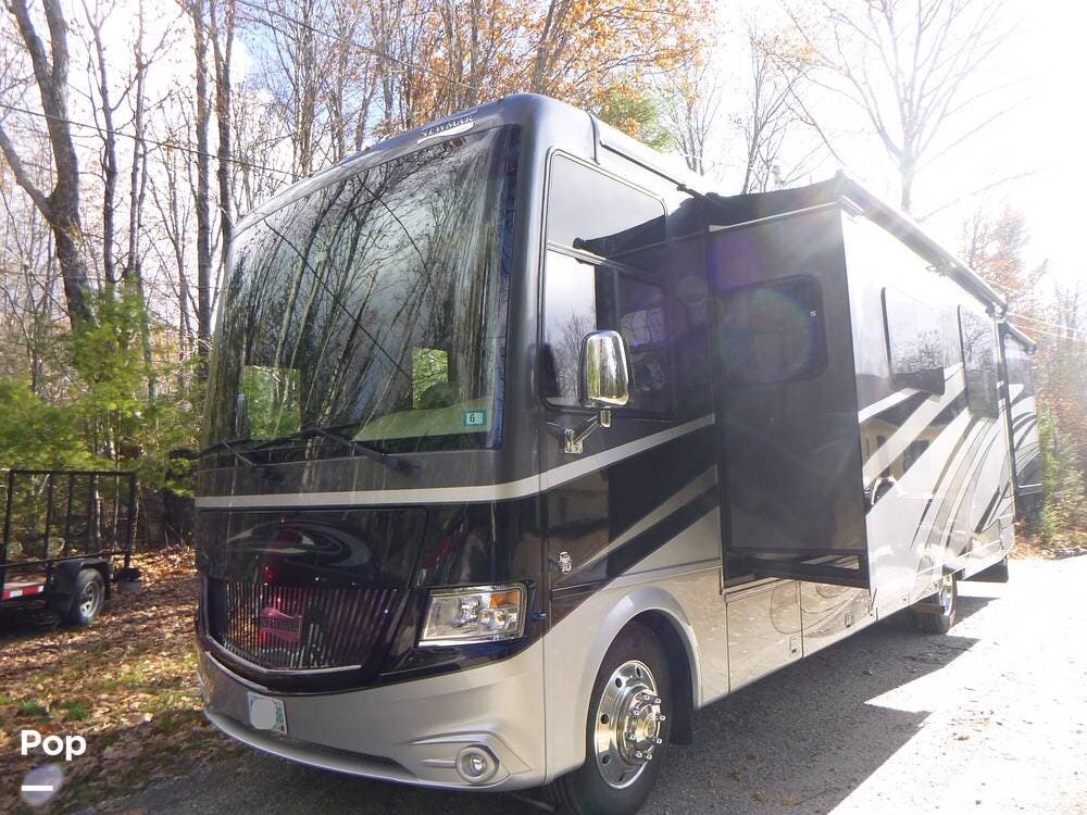 Call now about this 2016 Newmar Canyon Star 3755! 2016 Newmar Canyon Star 3755 - Used Class A For Sale by Pop RVs in Danbury, New Hampshire features Awning, Air Conditioning, Generator, Slideout, Leveling Jacks