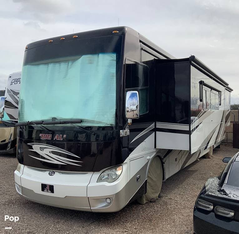 Call now about this 2014 Tiffin Allegro Bus 40QBP! 2014 Tiffin Allegro Bus 40QBP - Used Diesel Pusher For Sale by Pop RVs in Apache Junction, Arizona features Generator, Leveling Jacks, Air Conditioning, Awning, Slideout
