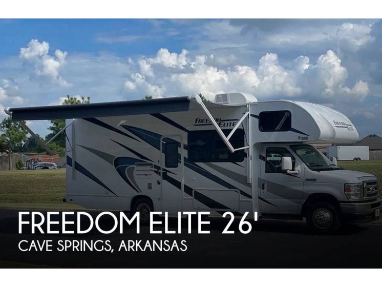 Email now about this 2022 Thor Motor Coach Freedom Elite M-26HE E350-V8! Used 2022 Thor Motor Coach Freedom Elite M-26HE E350-V8 available in Cave Springs, Arkansas