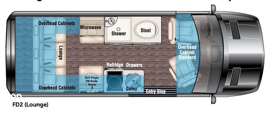 Call now about this 2019 Midwest Automotive Designs Passage 144FD2! 2019 Midwest Automotive Designs Passage 144FD2 - Used Class B For Sale by Pop RVs in Willow Street, Pennsylvania features Air Conditioning, Generator, Awning
