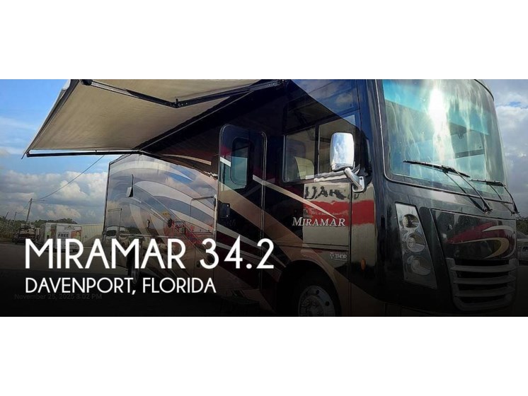 Email now about this 2017 Thor Motor Coach Miramar 34.2! Used 2017 Thor Motor Coach Miramar 34.2 available in Davenport, Florida