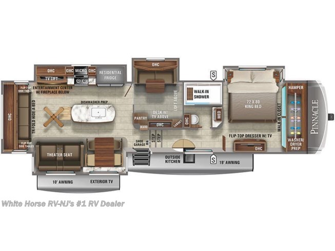 2021 Jayco Pinnacle 37MDQS floorplan image