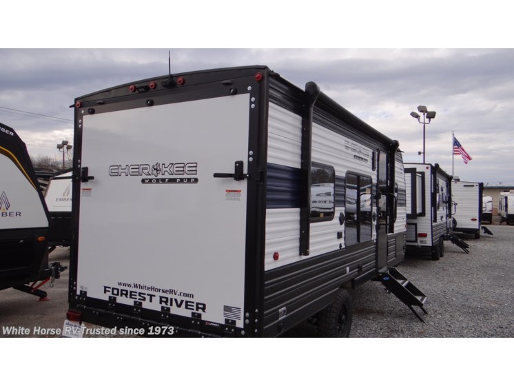 Email now about this 2025 Forest River Cherokee Wolf Pup 18RJBW Queen Bed/Upper Bunk & Rear Cargo! New 2025 Forest River Cherokee Wolf Pup 18RJBW Queen Bed/Upper Bunk & Rear Cargo available in Williamstown, New Jersey