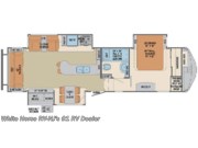 Call now about this 2018 Palomino Columbus Compass 298RLC Rear Living Triple Slide, Outside Kitchen! Floorplan of 2018 Palomino Columbus Compass 298RLC Rear Living Triple Slide, Outside Kitchen