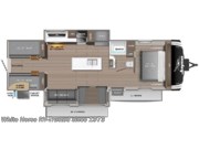 Call now about this 2025 Jayco Jay Feather 32QBH 2-BdRM Double Slide, Quad Bunks! Floorplan of 2025 Jayco Jay Feather 32QBH 2-BdRM Double Slide, Quad Bunks