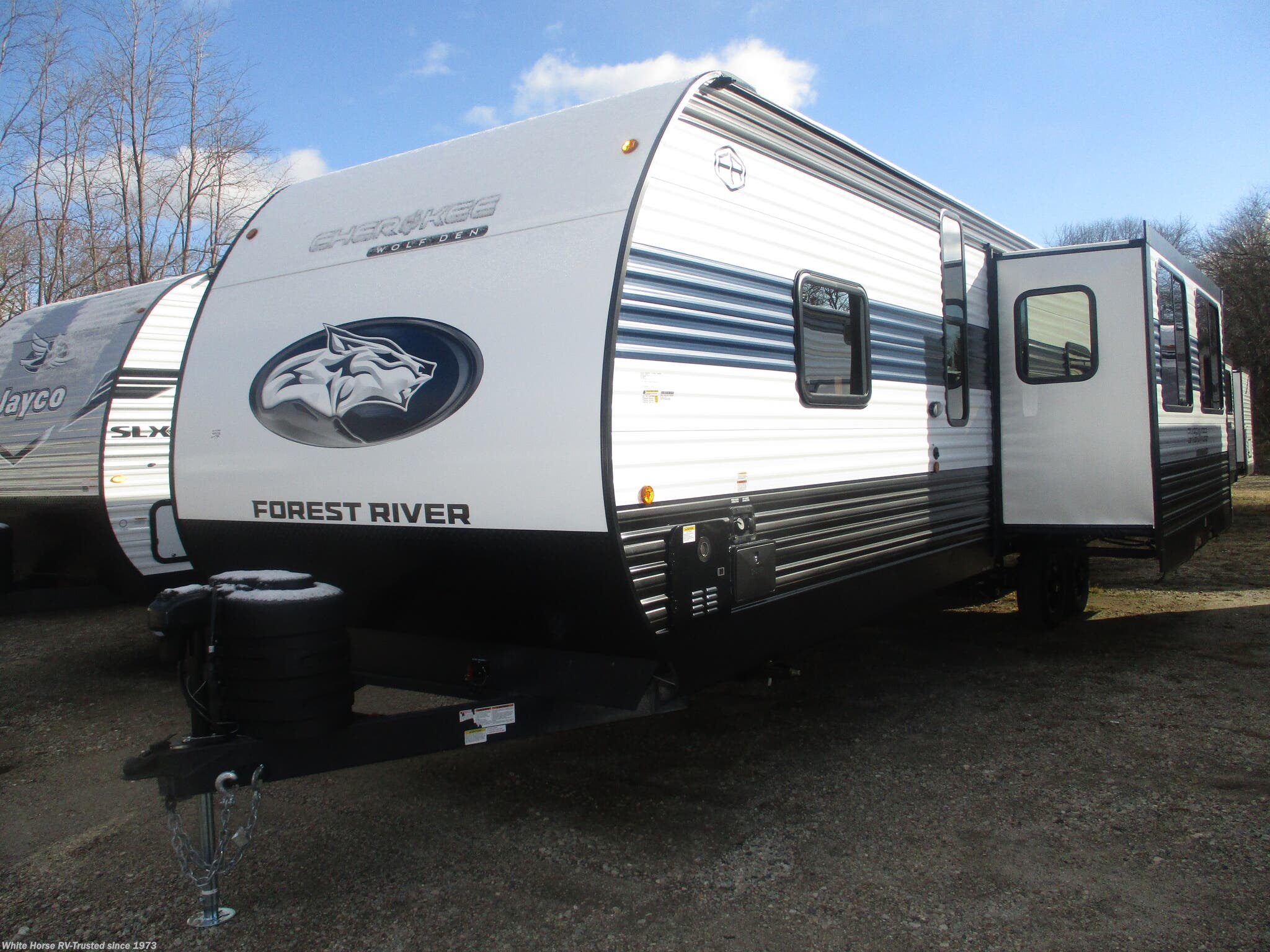 Email now about this 2025 Forest River Cherokee Wolf Den 294GEBG 3-BdRM Slide, King, Queen & Bunk! New 2025 Forest River Cherokee Wolf Den 294GEBG 3-BdRM Slide, King, Queen & Bunk available in Williamstown, New Jersey