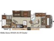 Call now about this 2020 Jayco Eagle HT 29.5BHDS 2-BdRM Double Slide, DBL Bed Bunks! Floorplan of 2020 Jayco Eagle HT 29.5BHDS 2-BdRM Double Slide, DBL Bed Bunks