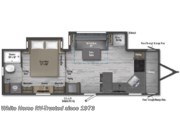 Call now about this 2025 Winnebago Minnie 2730FK! Floorplan of 2025 Winnebago Minnie 2730FK