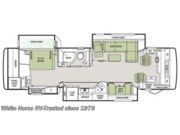 Call now about this 2013 Tiffin Allegro Red 33 AA Quad Slide, Rear East-West King Bedroom! Floorplan of 2013 Tiffin Allegro Red 33 AA Quad Slide, Rear East-West King Bedroom