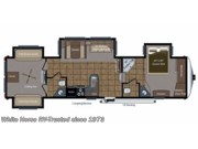 Call now about this 2011 Keystone Montana Mountaineer 345DBQ 2-BdRM Quad Slide, 1 & 1/2 Baths, Bunks! Floorplan of 2011 Keystone Montana Mountaineer 345DBQ 2-BdRM Quad Slide, 1 & 1/2 Baths, Bunks
