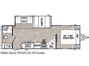 Call now about this 2022 Palomino Puma 26RBSS Theater Seating, Large Rear Bath! Floorplan of 2022 Palomino Puma 26RBSS Theater Seating, Large Rear Bath