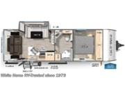 Call now about this 2026 Forest River Cherokee Grey Wolf 23MK Rear Living, U-Dinette Slide! Floorplan of 2026 Forest River Cherokee Grey Wolf 23MK Rear Living, U-Dinette Slide