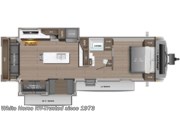 Call now about this 2023 Jayco White Hawk 32RLTS Rear Living Double Slide, Island Kitchen! Floorplan of 2023 Jayco White Hawk 32RLTS Rear Living Double Slide, Island Kitchen