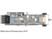 Call now about this 2024 Forest River Salem FSX 30VCVIEW Hidden Mid-Bunk, Cargo & Rear Patio Ramp! Floorplan of 2024 Forest River Salem FSX 30VCVIEW Hidden Mid-Bunk, Cargo & Rear Patio Ramp