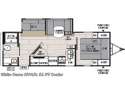 Call now about this 2021 Coachmen Northern Spirit Ultra Lite 2557RB Large Rear Bath, U-Dinette ! Floorplan of 2021 Coachmen Northern Spirit Ultra Lite 2557RB Large Rear Bath, U-Dinette