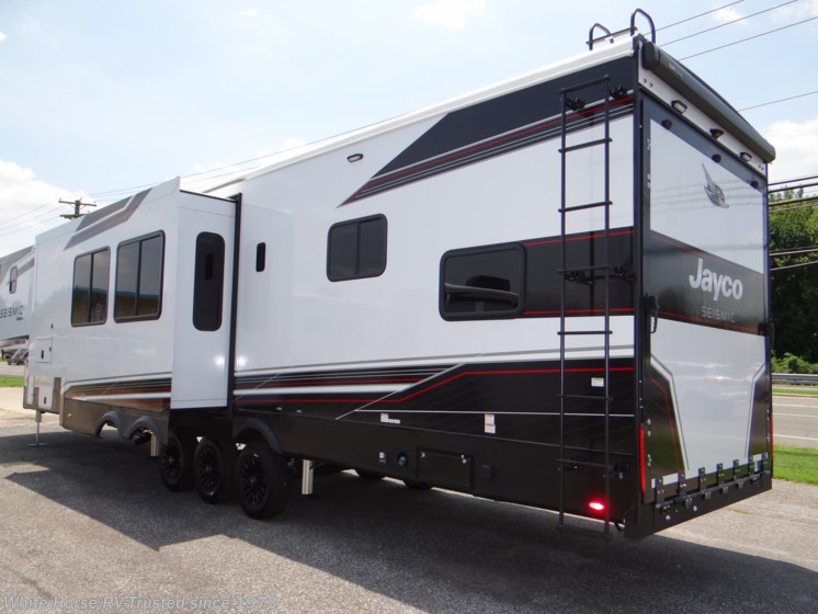 Email now about this 2026 Jayco Seismic 413 Double Slide, Side & Rear Patio Decks! New 2026 Jayco Seismic 413 Double Slide, Side & Rear Patio Decks available in Williamstown, New Jersey