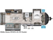Call now about this 2021 Grand Design Reflection 315RLTS Rear Living Triple Slide! Floorplan of 2021 Grand Design Reflection 315RLTS Rear Living Triple Slide
