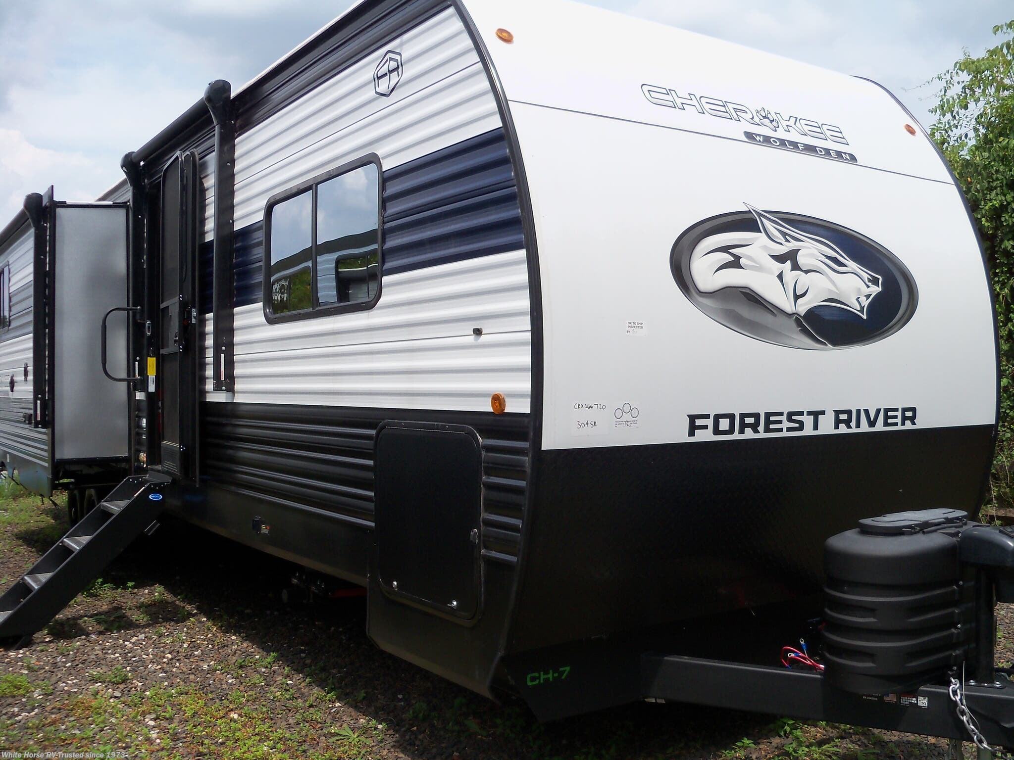 Email now about this 2026 Forest River Cherokee Wolf Den 304SR 2-BdRM Triple Slide, Rear Bunkhouse! New 2026 Forest River Cherokee Wolf Den 304SR 2-BdRM Triple Slide, Rear Bunkhouse available in Williamstown, New Jersey