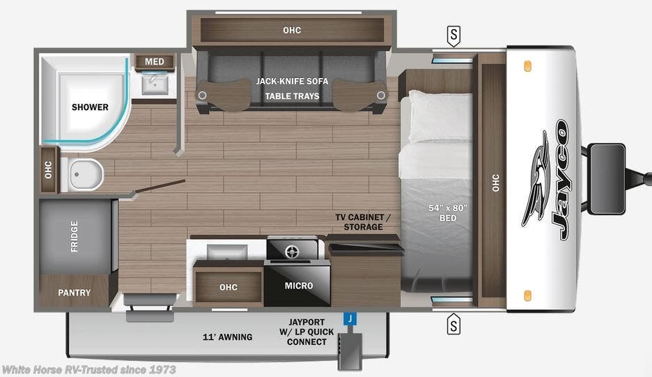 Call now about this 2026 Jayco Jay Feather Air 16FBS! Floorplan of 2026 Jayco Jay Feather Air 16FBS