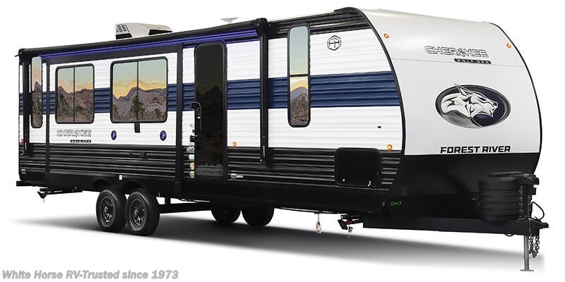 Call now about this 2026 Forest River Cherokee Wolf Den 301BH 2-BdRM Double Slide, Rear Bunkhouse! Stock Image for Forest River 301BH (options and colors may vary)