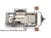 Call now about this 2022 Forest River Rockwood Geo Pro G20FBS! Floorplan of 2022 Forest River Rockwood Geo Pro G20FBS