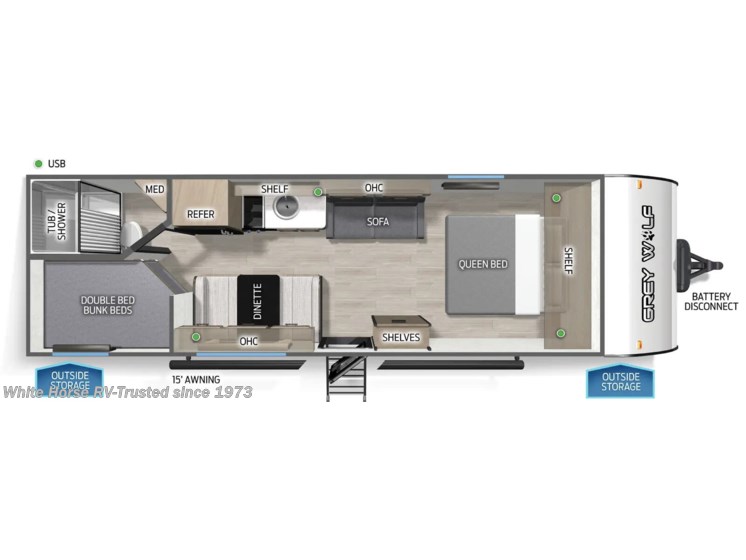 Email now about this 2026 Forest River Cherokee Grey Wolf 26LP! New 2026 Forest River Cherokee Grey Wolf 26LP available in Williamstown, New Jersey