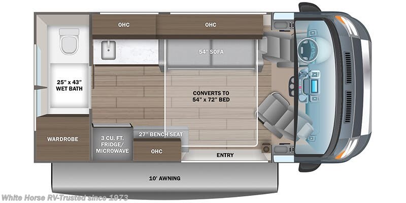 Call now about this 2026 Jayco Comet 18C! Floorplan of 2026 Jayco Comet 18C