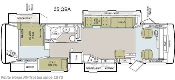 Call now about this 2011 Tiffin Allegro 35QBA! 2011 Tiffin Allegro 35QBA - Used Class A For Sale by White Horse RV Center in Williamstown, New Jersey features Skylight, Refrigerator, Generator, Ladder, Stove Top Burner