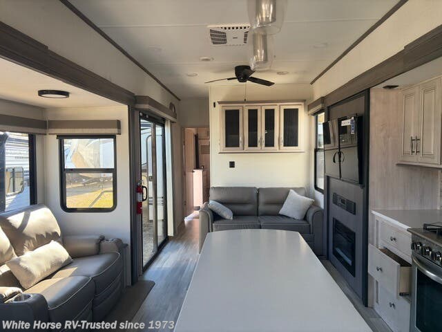 Contact us now about this 2024 Forest River Sandpiper Destination 402FK! 2024 Sandpiper Destination 402FK by Forest River from White Horse RV Center in Williamstown, New Jersey