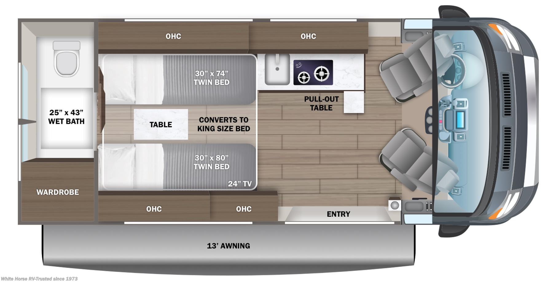Call now about this 2026 Jayco Swift 20T! Floorplan of 2026 Jayco Swift 20T