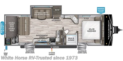 Call now about this 2023 Grand Design Transcend 265BH! 2023 Grand Design Transcend 265BH - Used Travel Trailer For Sale by White Horse RV Center in Williamstown, New Jersey features Bunkhouse, Air Conditioning, Refrigerator, Stove, Queen Bed